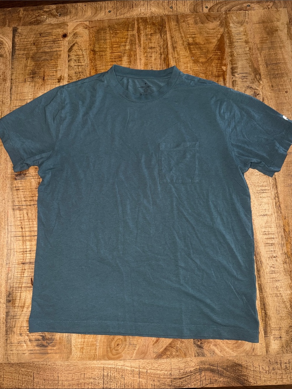 Fabletics Men's Short-Sleeve Pocket Tee — Teal Blue